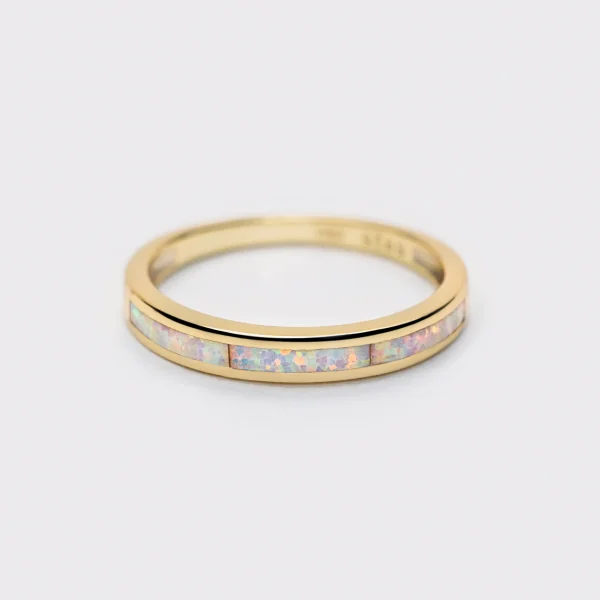 Opal Band Ring