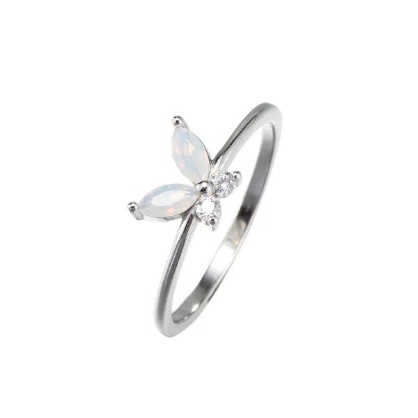 Opal Butterfly Ring